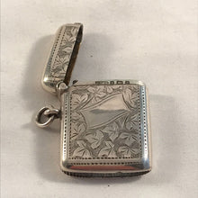 Load image into Gallery viewer, Silver Vesta With Ribbon Shaped Cartouche Birmingham 1900
