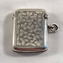 Load image into Gallery viewer, Silver Vesta With Ribbon Shaped Cartouche Birmingham 1900
