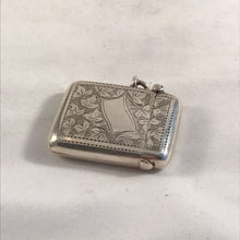 Load image into Gallery viewer, Silver Vesta With Ribbon Shaped Cartouche Birmingham 1900
