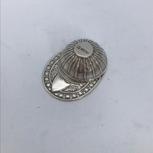 Load image into Gallery viewer, Hallmarked Silver Jockey Cap Caddy Spoon Sheffield 1984
