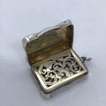 Load image into Gallery viewer, Victorian Silver Vinaigrette Birmingham 1878
