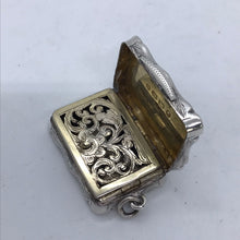 Load image into Gallery viewer, Victorian Silver Vinaigrette Birmingham 1878
