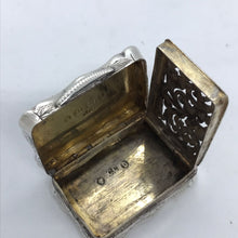 Load image into Gallery viewer, Victorian Silver Vinaigrette Birmingham 1878
