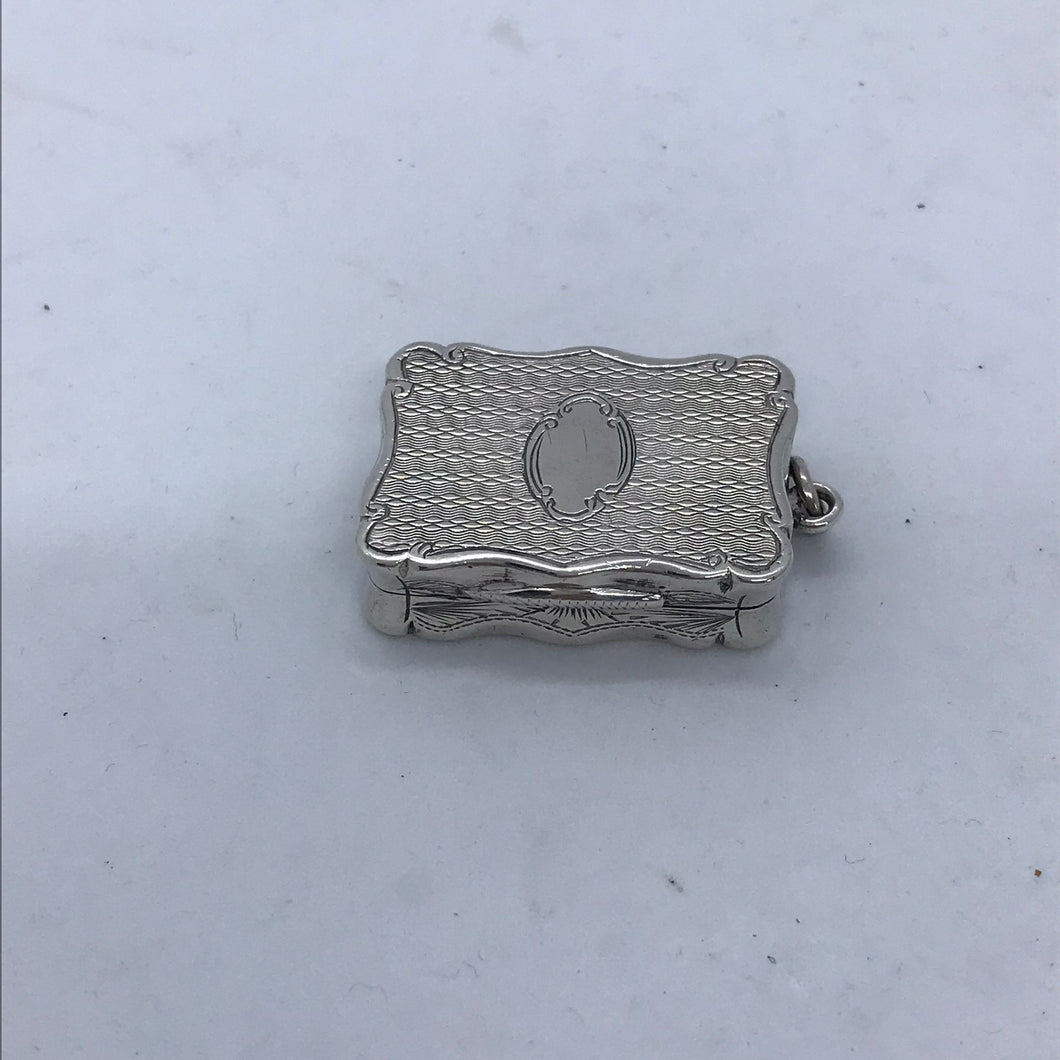 Victorian Silver Vinaigrette Birmingham 1878