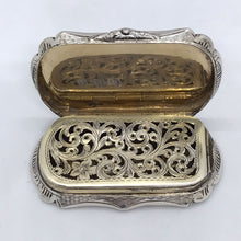 Load image into Gallery viewer, Large Victorian Silver Vinaigrette Alfred Taylor Birmingham 1853
