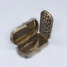 Load image into Gallery viewer, Large Victorian Silver Vinaigrette Alfred Taylor Birmingham 1853
