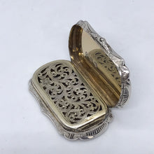 Load image into Gallery viewer, Large Victorian Silver Vinaigrette Alfred Taylor Birmingham 1853
