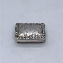 Load image into Gallery viewer, Nathaniel Mills Silver Vinaigrette Birmingham 1840
