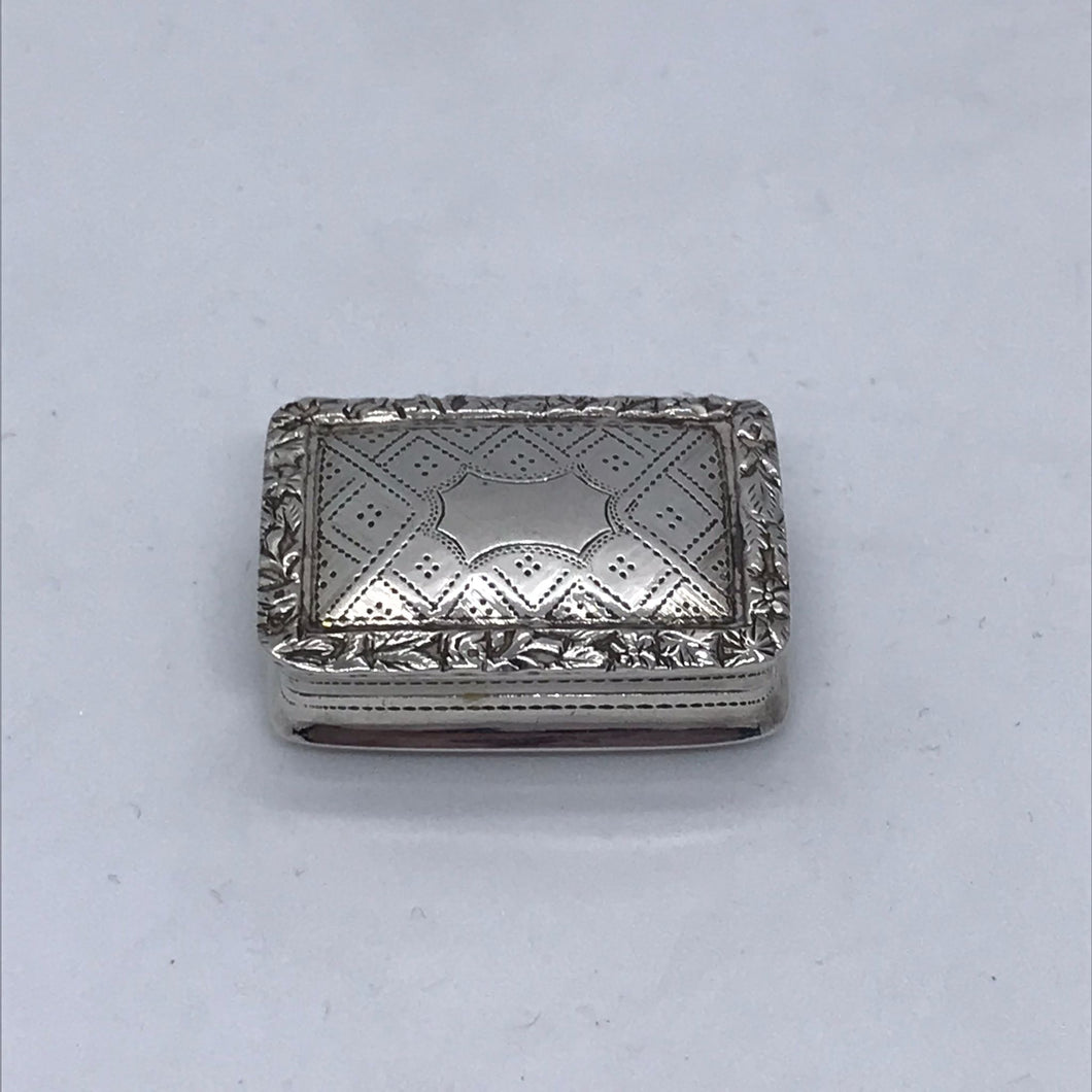 Nathaniel Mills Silver Vinaigrette Birmingham 1840