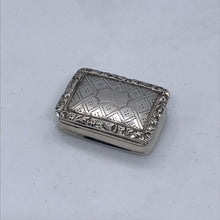 Load image into Gallery viewer, Nathaniel Mills Silver Vinaigrette Birmingham 1840
