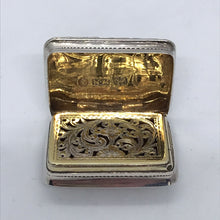 Load image into Gallery viewer, Nathaniel Mills Silver Vinaigrette Birmingham 1840
