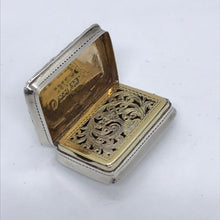 Load image into Gallery viewer, Nathaniel Mills Silver Vinaigrette Birmingham 1840
