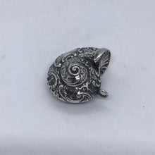 Load image into Gallery viewer, Silver Nautilus Shell Vesta Hallmarked London 1979 With Bail
