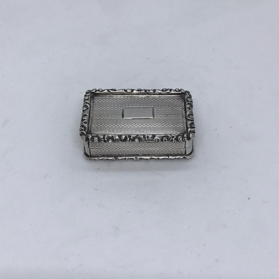 William IV Silver Vinaigrette Edward Smith Birmingham 1835