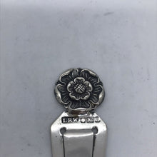 Load image into Gallery viewer, Hallmarked Solid Silver Tudor Rose Bookmark London 1988 Laurence R Watson &amp; Co
