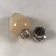 Load image into Gallery viewer, Lid off Sampson, silver topped egg scent bottle
