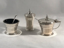 Load image into Gallery viewer, Hallmarked Solid Silver Cruet Set Art Deco Style Birmingham 1966
