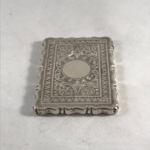 Load image into Gallery viewer, Hallmarked Victorian Silver Card Case George Unite
