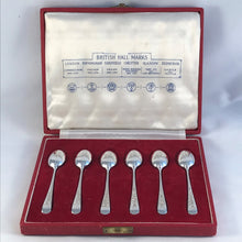 Load image into Gallery viewer, Boxed Set Of Silver Collectors Spoons British Hallmarks Queen Elizabeth II Coronation 1953
