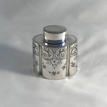 Load image into Gallery viewer, Victorian Silver Tea Caddy Sheffield 1900
