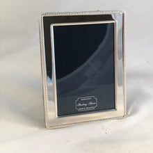 Load image into Gallery viewer, Hallmarked Solid Silver Photograph Frame - Beaded Edge Design
