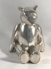 Load image into Gallery viewer, Solid Silver Hallmarked Teddy Bear Paperweight Carrs Of Sheffield 2004
