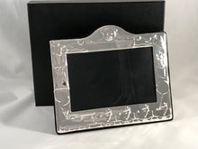 Load image into Gallery viewer, Hallmarked Silver Children’s Photo Frame Nursery Or Christening Clown Design
