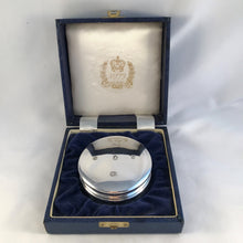 Load image into Gallery viewer, Large Silver Paperweight with Original Box 1977 Queen&#39;s Jubilee Hallmark
