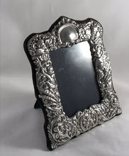 Load image into Gallery viewer, Hallmarked Silver Embossed Photograph Frame Reynolds Angels Birmingham 1994
